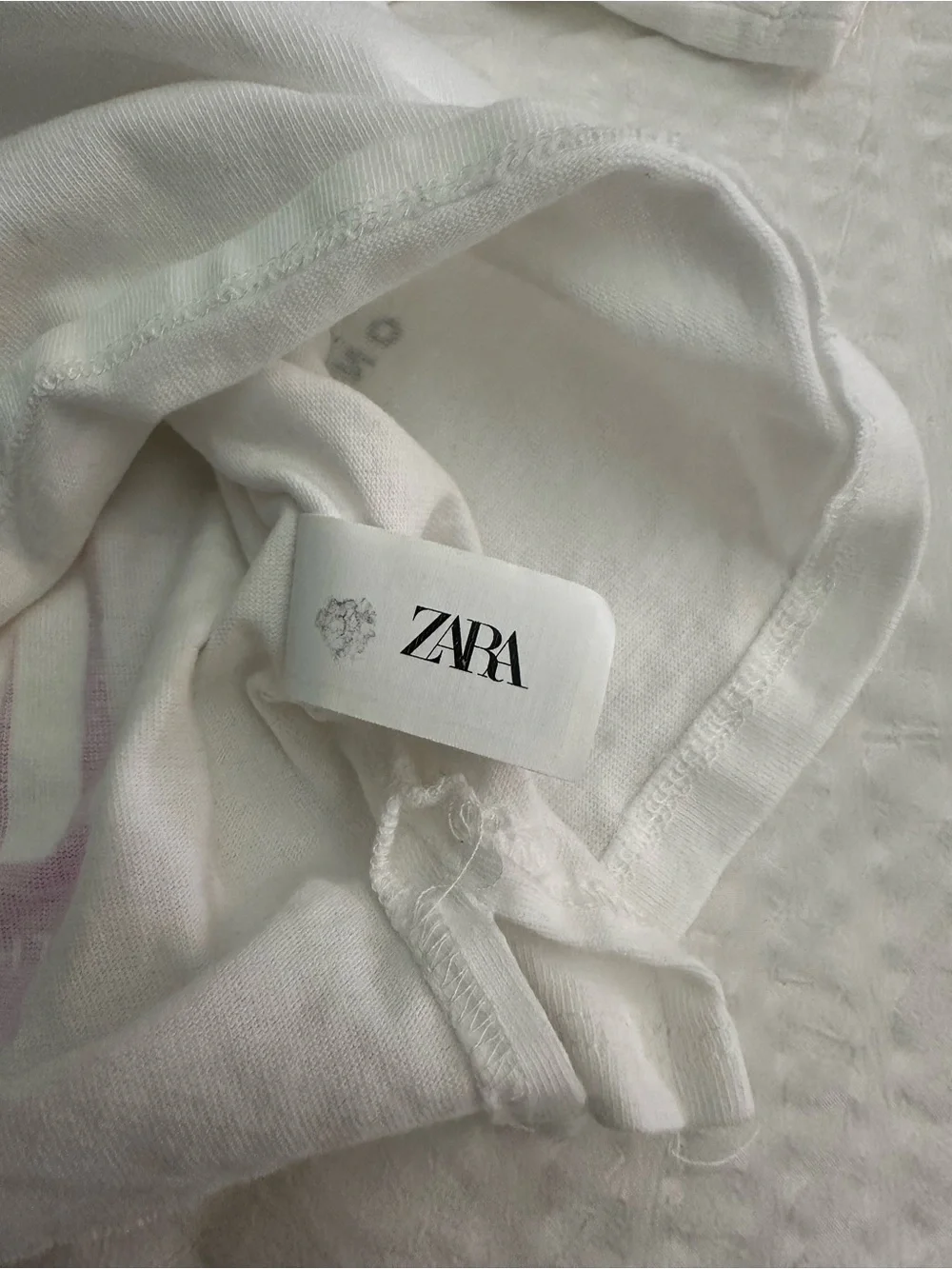 Zara White Short-Sleeve Tee with Tarifa Always and Forever Print Size 9-10Y
